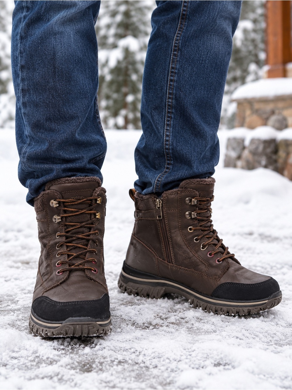 PAJAR Trooper Waterproof Leather Winter Boots Men's Size 10 Rated -30C Insulated